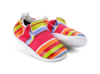 Barefoot slippers Bobux Xplorer Scamp Guava Stripe