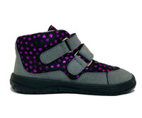 Barefoot shoes Jonap Bella/S black/pink heart SLIM