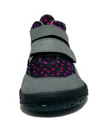 Barefoot shoes Jonap Bella/S black/pink heart SLIM