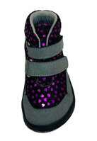 Barefoot shoes Jonap Bella/S black/pink heart SLIM