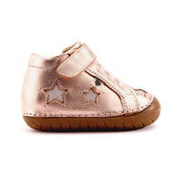 Barefoot prewalkers shoes Old Soles Reach Pave Copper / Grey Suede