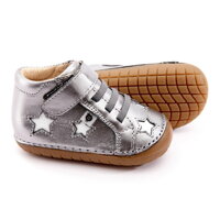 Barefoot prewalkers shoes Old Soles Reach Pave Rich Silver / Snow / Gum Sole