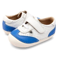 Barefoot prewalkers shoes Old SolesPrize Pave Snow / Neon Blue