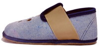 Barefoot slippers Pegres blue with openings