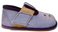 Barefoot slippers Pegres blue with openings