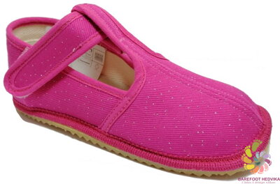 Beda slippers Slim pink glitter