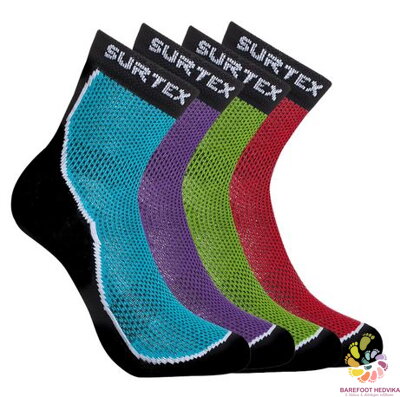 Letné ponožky Surtex zelené 50% merino