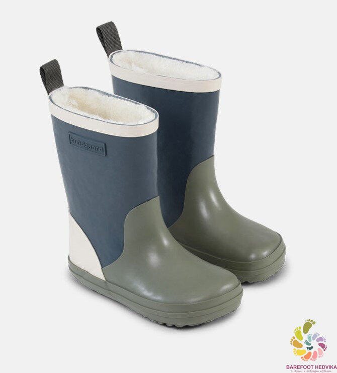 Winter barefoot rubber boots Bundgaard Aspen Army Block