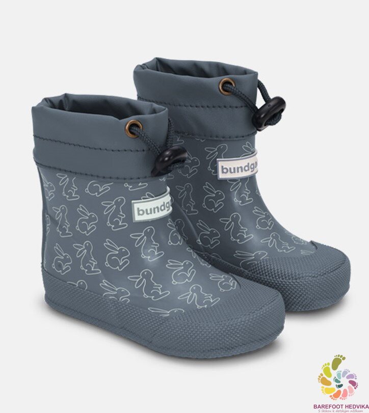 Barefoot wellingtons for prewalkers Bundgaard Cover Rabbit Teal