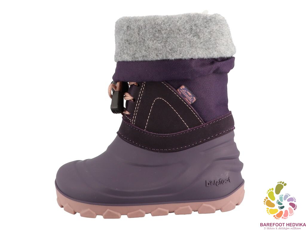 Winter barefoot shoes Lurchi Joel Purple 15L6003003