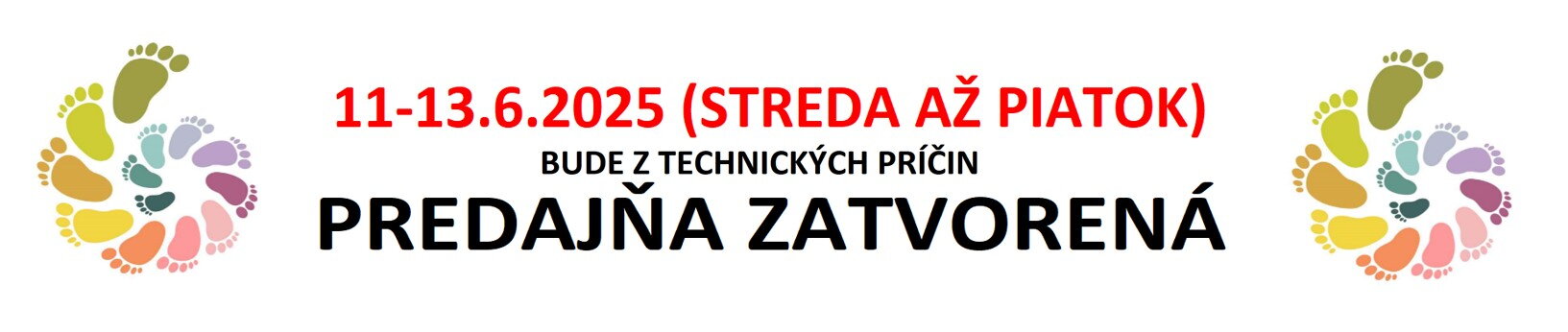 Predajňa zatvorená