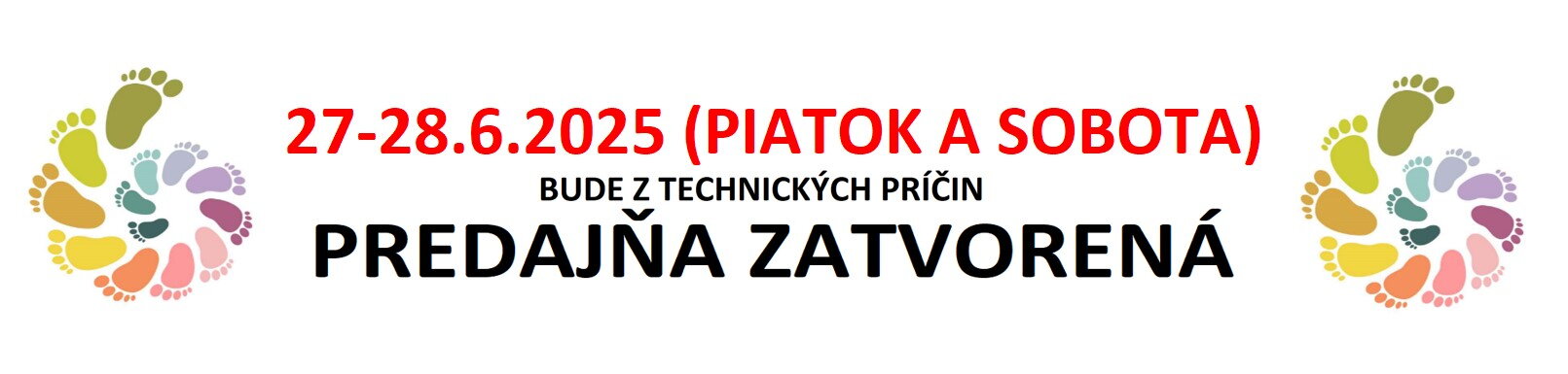 Predajňa zatvorená