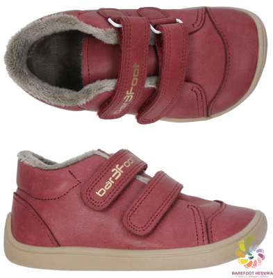 Bar3foot Elf Step Tex Burgund Winter