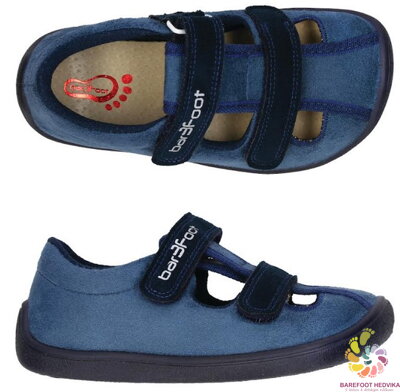 Bar3foot Elf Sandal Navy Blue