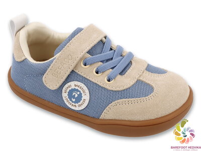 Befado Barefoot sneakers 004X011 Blue / Beige