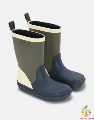 Bundgaard Charly High Rubber Boots Navy Multicolor
