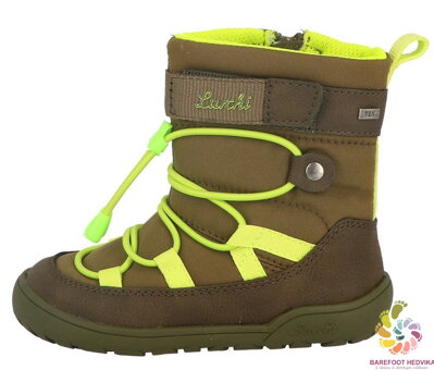 Lurchi Jace Tex Khaki-Lime zimné