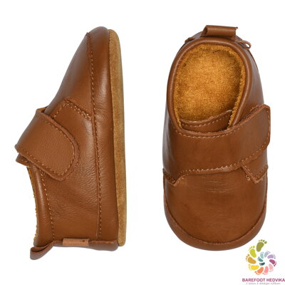 Melton slippers Cognac