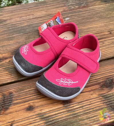 Bar3foot Elf Athena Pink Leaves