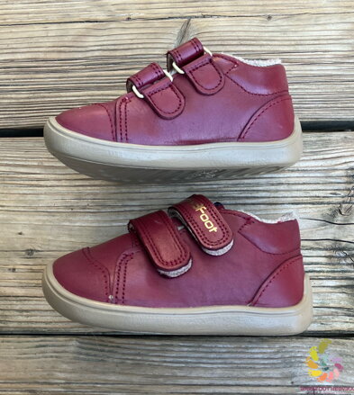 Bar3foot Elf Step Tex Burgund Winter