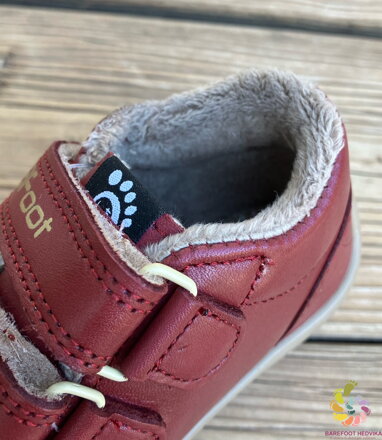 Bar3foot Elf Step Tex Burgund Winter