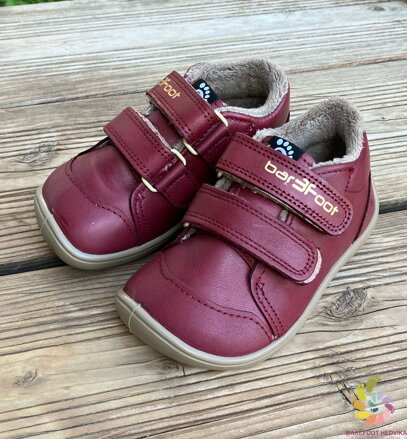 Bar3foot Elf Step Tex Burgund Winter