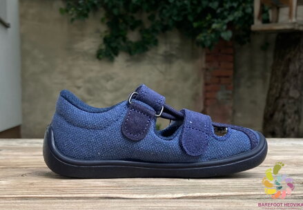 Bar3foot Elf Sandal Navy Blue