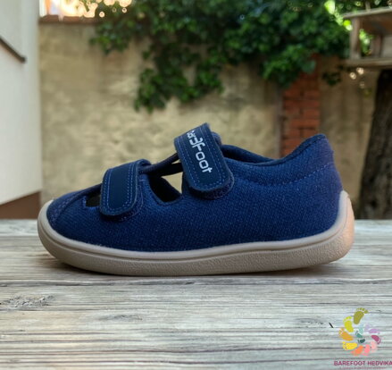 Bar3foot Elf Sandal Dark Blue
