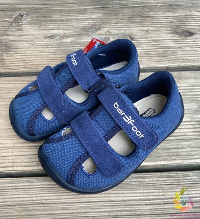 Bar3foot Elf Sandal Navy Blue