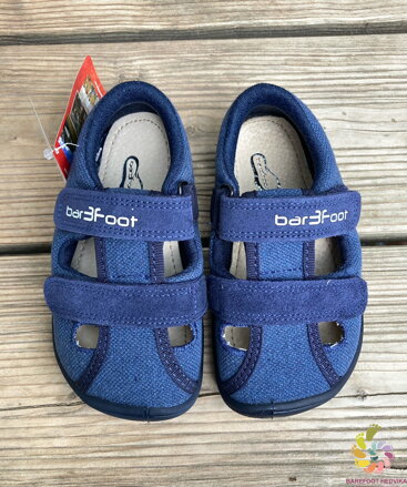 Bar3foot Elf Sandal Navy Blue