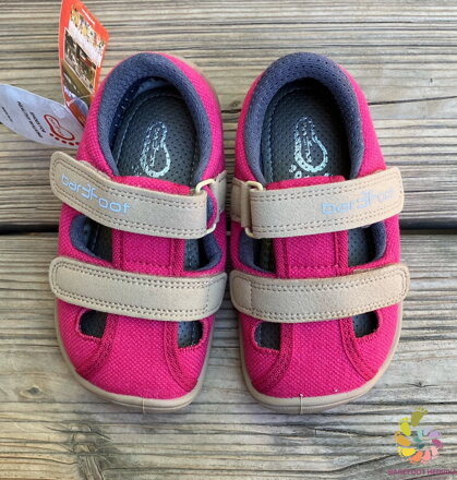 Bar3foot Elf Sandal Raspberry