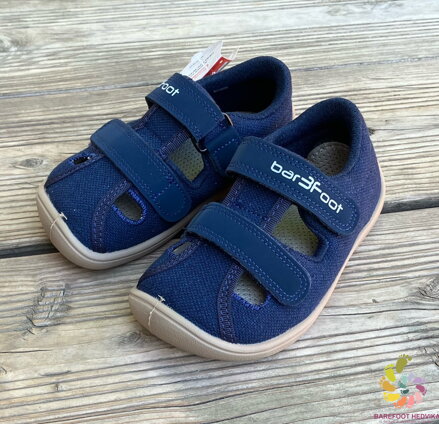 Bar3foot Elf Sandal Dark Blue