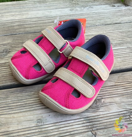 Bar3foot Elf Sandal Raspberry