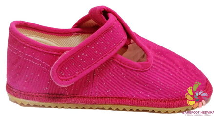 Barefoot slippers Beda pink glitter