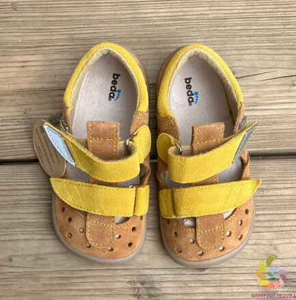 Beda sandals Caramel (reinforced heel)