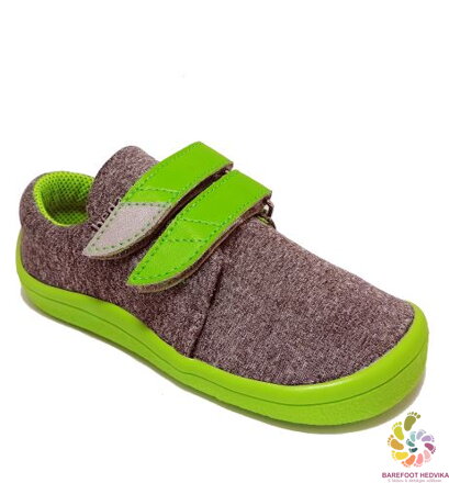 Barefoot softshell sneakers Beda Lime