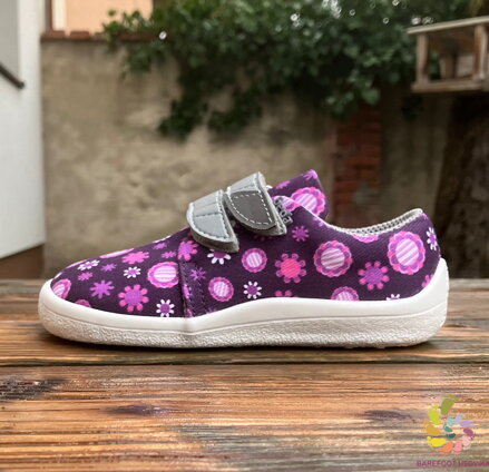 Beda sneakers Violet Flower (reinforced heel)
