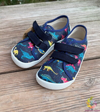 Beda tenisky Colorful Dinos (zúžený strih)