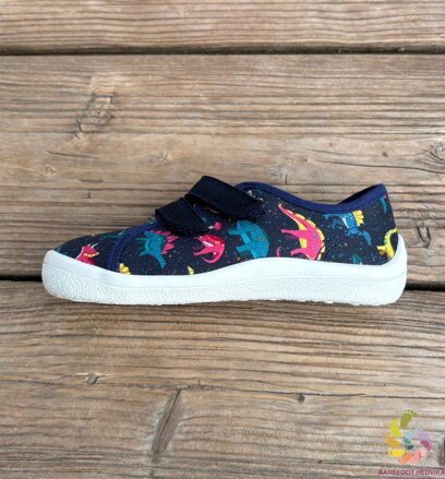 Beda tenisky Colorful Dinos (zúžený strih)