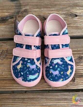 Befado Barefoot tenisky 141XY003 Unicorn