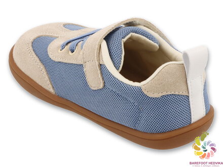 Befado Barefoot sneakers 004X011 Blue / Beige