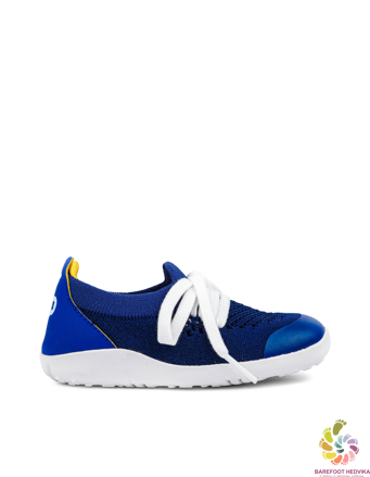 Barefoot sneakers Bobux Play Knit Blueberry + Yellow