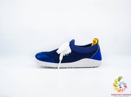 Barefoot tenisky Bobux Play Knit Blueberry + Yellow