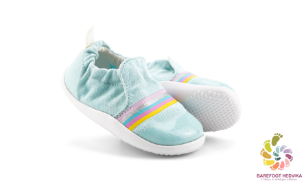Bobux Xplorer Scamp Aqua + Silver Rainbow
