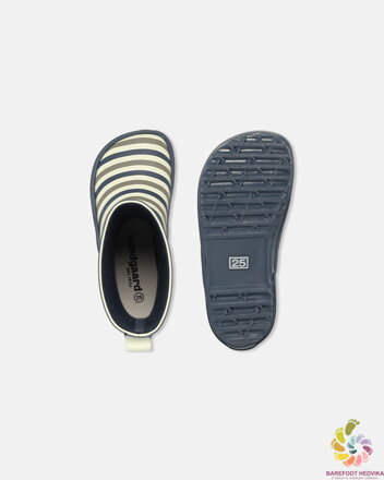 Bundgaard Charly High Rubber Boots Oceanic Stripe