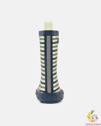 Bundgaard Charly High Rubber Boots Oceanic Stripe