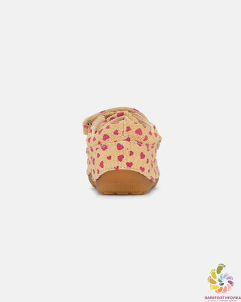 Bundgaard Petit Strap Canvas Beige Hearts