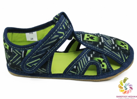 EF Barefoot slippers 386 Green Craft