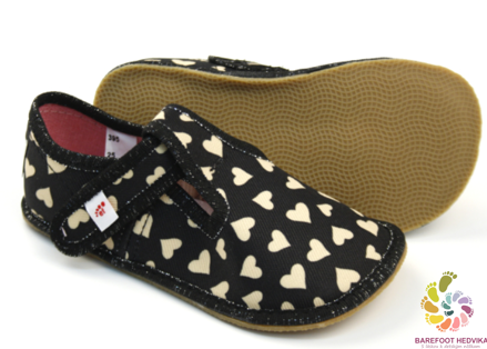 EF Barefoot papuče 395 Gold Hearts
