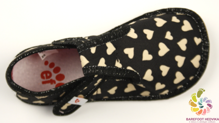 EF Barefoot papuče 395 Gold Hearts